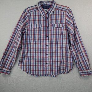 Columbia Women's Silver Ridge Light Plaid, Long Sleeve‎ Shirt, Large